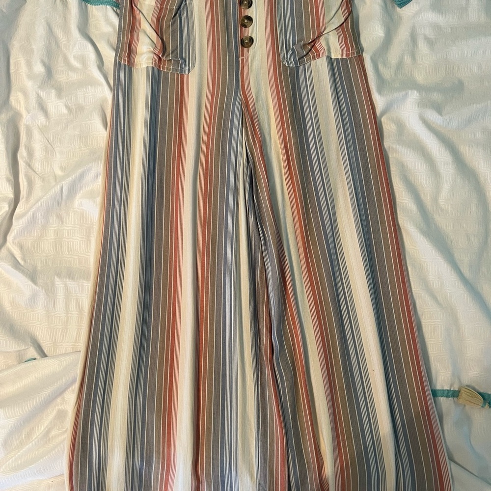 Striped Multicolor Women's Flowy pants